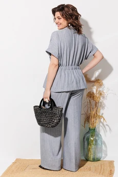 Костюм брючный 1337 светло-серый ANASTASIA MAK