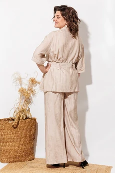 Костюм брючный 1339 бежевый ANASTASIA MAK