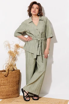 Костюм брючный 1339 мох ANASTASIA MAK