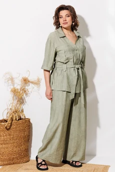 Костюм брючный 1339 мох ANASTASIA MAK