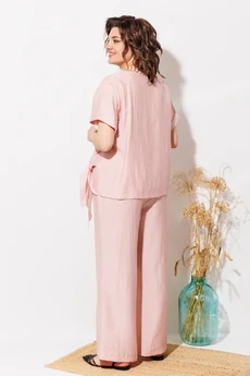 Костюм брючный 1340 розовый ANASTASIA MAK