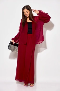 Костюм брючный 1063-1 бордовый Anastasia