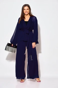 Костюм брючный 1063-1 темно-синий Anastasia