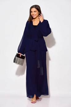 Костюм брючный 1063-1 темно-синий Anastasia