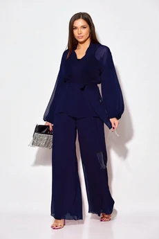 Костюм брючный 1063-1 темно-синий Anastasia