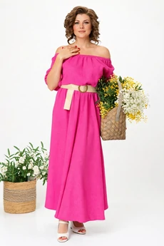 Платье 1236-2 фуксия Anastasia