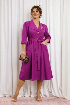 Платье 1318-1 фиолетовый Anastasia