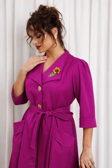 Платье 1318-1 фиолетовый Anastasia