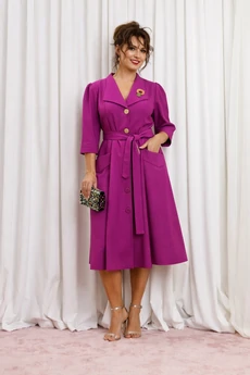 Платье 1318-1 фиолетовый Anastasia