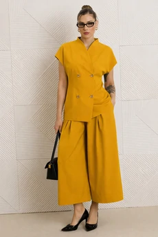 Костюм с юбкой 1330 медовый Anastasia