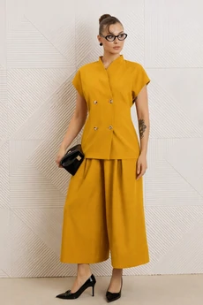 Костюм с юбкой 1330 медовый Anastasia