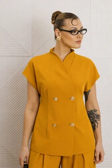 Костюм с юбкой 1330 медовый Anastasia