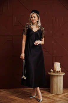 Платье 1405 черный Anastasia