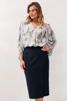 Костюм с юбкой 1049-1 темно-серый Anastasia