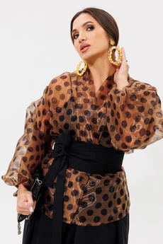 Туника 1061-1 кофе Anastasia