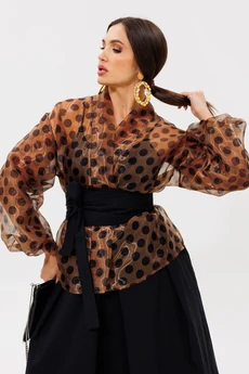 Туника 1061-1 кофе Anastasia