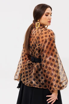 Туника 1061-1 кофе Anastasia