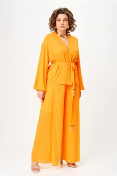 Костюм брючный 1063-1 апельсиновый Anastasia