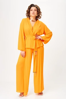 Костюм брючный 1063-1 апельсиновый Anastasia