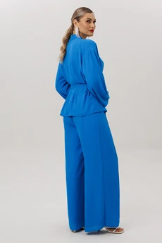 Костюм брючный 1063-1 васильковый Anastasia