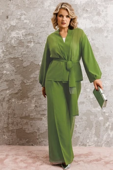 Костюм брючный 1063-1 лайм Anastasia