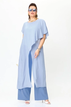 Костюм брючный 1100 голубой Anastasia