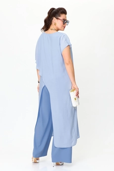Костюм брючный 1100 голубой Anastasia