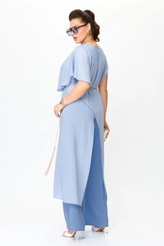 Костюм брючный 1100 голубой Anastasia