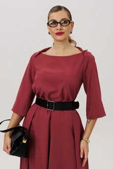 Платье 1108-4 брусника Anastasia