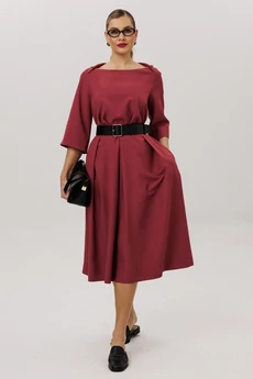 Платье 1108-4 брусника Anastasia