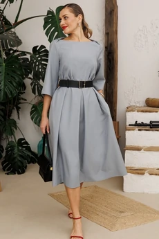 Платье 1108-4 светло-серый Anastasia