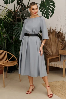 Платье 1108-4 светло-серый Anastasia
