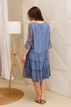 Платье 1110 голубой Anastasia