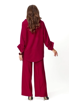 Костюм брючный 1145 бордо Anastasia