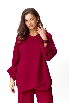 Костюм брючный 1145 бордо Anastasia