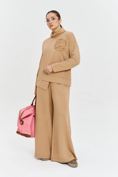 Костюм брючный 1152 бежевый Anastasia