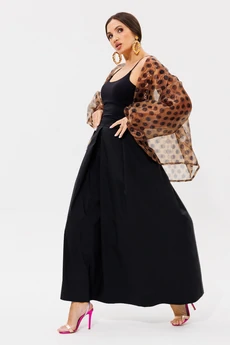 Костюм с юбкой 1162-1 кофе Anastasia