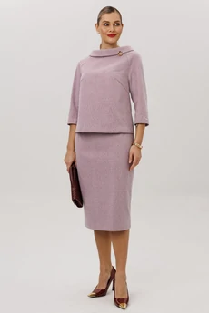 Костюм с юбкой 1163 лаванда Anastasia