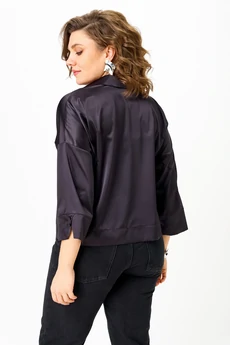 Блузка 1201 черно-синий Anastasia