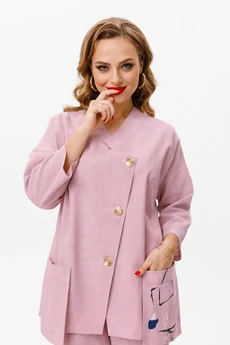 Костюм брючный 1202 пыльная роза Anastasia