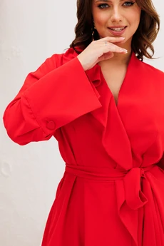 Платье 1208-4 красный Anastasia