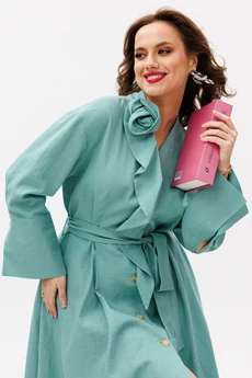 Платье 1208-4 мятно-голубой Anastasia