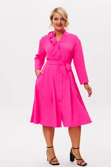 Платье 1208-4 фуксия Anastasia