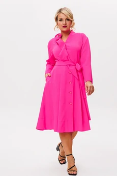 Платье 1208-4 фуксия Anastasia