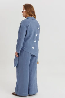 Костюм брючный 1211 деним Anastasia