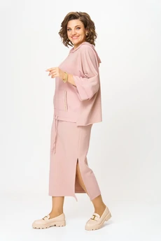 Костюм с юбкой 1224-1 пудровый Anastasia