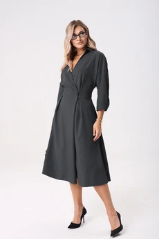 Платье 1229-2 графит Anastasia