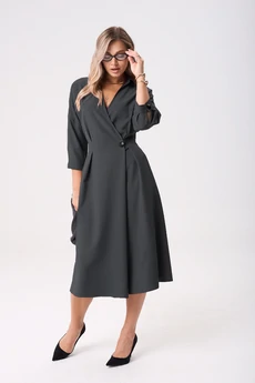 Платье 1229-2 графит Anastasia
