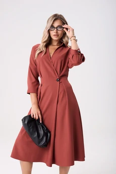 Платье 1229-2 клюква Anastasia