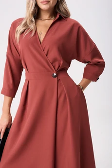 Платье 1229-2 клюква Anastasia